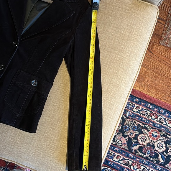 H&M black, corduroy blazer size 6 - Picture 5 of 5
